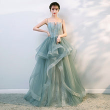 Load image into Gallery viewer, Elegant Evening Dresses Tiered Spaghetti Straps Women Prom Party Gowns