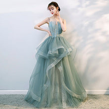 Load image into Gallery viewer, Elegant Evening Dresses Tiered Spaghetti Straps Women Prom Party Gowns