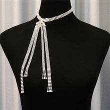 Load image into Gallery viewer, Elegant Lady Exquisite Bowknot Rhinestone Choker Necklace Shining - Sophornlilly