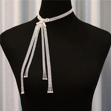 Load image into Gallery viewer, Elegant Lady Exquisite Bowknot Rhinestone Choker Necklace Shining - Sophornlilly