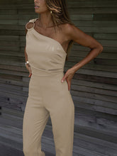 Load image into Gallery viewer, Elegant One Shoulder Jumpsuit Solid Ring
