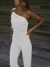 Load image into Gallery viewer, Elegant One Shoulder Jumpsuit Solid Ring
