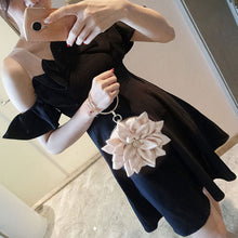 Load image into Gallery viewer, Elegant Satin Floral Evening Mini Bag Luxury Lady's Rhinestone