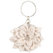 Load image into Gallery viewer, Elegant Satin Floral Evening Mini Bag Luxury Lady's Rhinestone