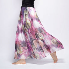 Load image into Gallery viewer, Elegant Summer Bohemian Maxi Skirts Women Long Skirt Chiffon Saia