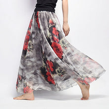 Load image into Gallery viewer, Elegant Summer Bohemian Maxi Skirts Women Long Skirt Chiffon Saia