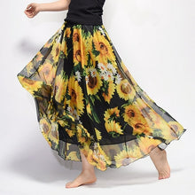 Load image into Gallery viewer, Elegant Summer Bohemian Maxi Skirts Women Long Skirt Chiffon Saia