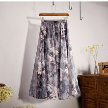 Load image into Gallery viewer, Elegant Summer Bohemian Maxi Skirts Women Long Skirt Chiffon Saia