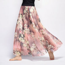 Load image into Gallery viewer, Elegant Summer Bohemian Maxi Skirts Women Long Skirt Chiffon Saia