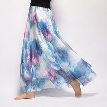 Load image into Gallery viewer, Elegant Summer Bohemian Maxi Skirts Women Long Skirt Chiffon Saia