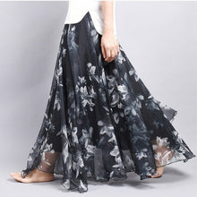Load image into Gallery viewer, Elegant Summer Bohemian Maxi Skirts Women Long Skirt Chiffon Saia