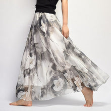 Load image into Gallery viewer, Elegant Summer Bohemian Maxi Skirts Women Long Skirt Chiffon Saia