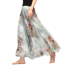 Load image into Gallery viewer, Elegant Summer Bohemian Maxi Skirts Women Long Skirt Chiffon Saia