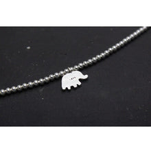 Load image into Gallery viewer, Elephant Anklet Foot Chain Sterling Silver Beads