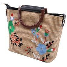 Load image into Gallery viewer, Embroidery Women Handbag Summer Rattan Women Shoulder Crossbody