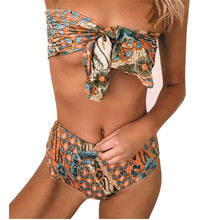 Load image into Gallery viewer, Enchanting Women Swimwear Bandage Bikini Set