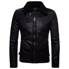 Load image into Gallery viewer, Men Leather Suede Jacket Motorcycle