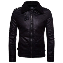 Load image into Gallery viewer, Men Leather Suede Jacket Motorcycle