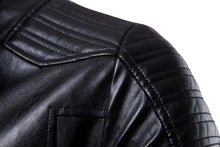 Load image into Gallery viewer, Motorcycle Leather Jacket Men