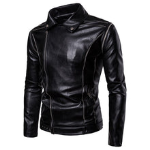 Load image into Gallery viewer, PU Leather Jacket Autumn Fashion Sleeves Detachable