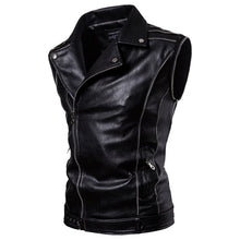 Load image into Gallery viewer, PU Leather Jacket Autumn Fashion Sleeves Detachable