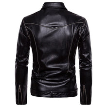Load image into Gallery viewer, PU Leather Jacket Autumn Fashion Sleeves Detachable