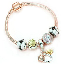 Load image into Gallery viewer, European Heart shaped Pendant Charm Bracelet Fit Women's Jewellery - Sophornlilly