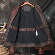 Load image into Gallery viewer, Aviator Men Cowhide Jacket Bomber Cow Leather