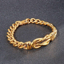 Load image into Gallery viewer, European and American Simple Gold Bracelet Creative Knotted Titanium - Sophornlilly