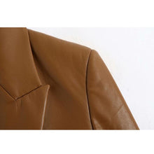 Load image into Gallery viewer, Style PU Blazer Women Nice New Spring and Autumn