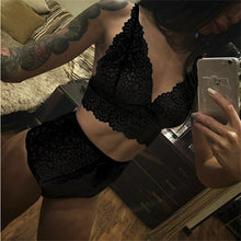 Load image into Gallery viewer, European and American hot sale lace mesh sexy underwear set|Bra &amp;