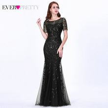 Load image into Gallery viewer, Evening Dresses Ever Pretty Mermaid O Neck Short Sleeve Lace
