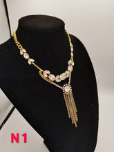 Load image into Gallery viewer, Exaggerate Titanium steel stainless steel pearl necklace