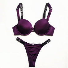 Load image into Gallery viewer, Exclusive original Women Push Up Bra Sets Gathered Diamonds Bra Sets