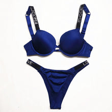 Load image into Gallery viewer, Exclusive original Women Push Up Bra Sets Gathered Diamonds Bra Sets