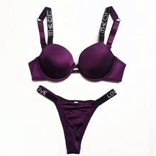 Load image into Gallery viewer, Exclusive original Women Push Up Bra Sets Gathered Diamonds Bra Sets