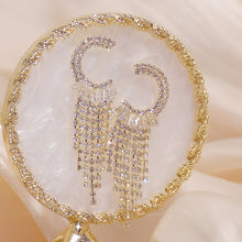 Load image into Gallery viewer, Exquisite Super Shine Tassel Crtysal Earring for Women AAA Cubic