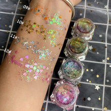 Load image into Gallery viewer, Eye Glitter Nail Hair Body Face Glitter Gel Art Flash Heart Loose