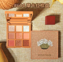 Load image into Gallery viewer, Eye Shadow Palette 9 Color Dry Rose Pink Shimmer Matte Glitter Nude