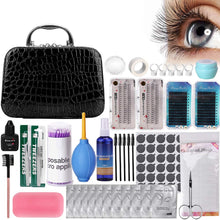 Load image into Gallery viewer, Eyelash Extension Kits False Lashes Tool Curl Glue With Cosmetic Case