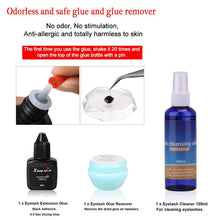 Load image into Gallery viewer, Eyelash Extension Kits False Lashes Tool Curl Glue With Cosmetic Case