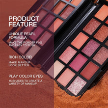 Load image into Gallery viewer, Eyeshadow Palette Eye Colors In Mix Of Shimmer Lasting Colourful