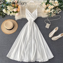 Load image into Gallery viewer, F260 Lady White Green Black Orange Evening Dresses Summer
