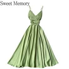 Load image into Gallery viewer, F260 Lady White Green Black Orange Evening Dresses Summer