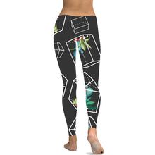 Load image into Gallery viewer, Black Leggings Glod Flower Print Women Leggins Fashion Mandala