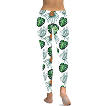 Load image into Gallery viewer, Classic Jungle Print Women Leggings Casual Leaves Printed