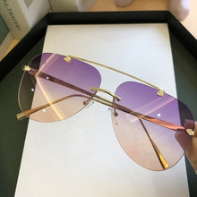 Load image into Gallery viewer, Metal Rimless Sunglasses Mirror