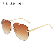Load image into Gallery viewer, Metal Rimless Sunglasses Mirror