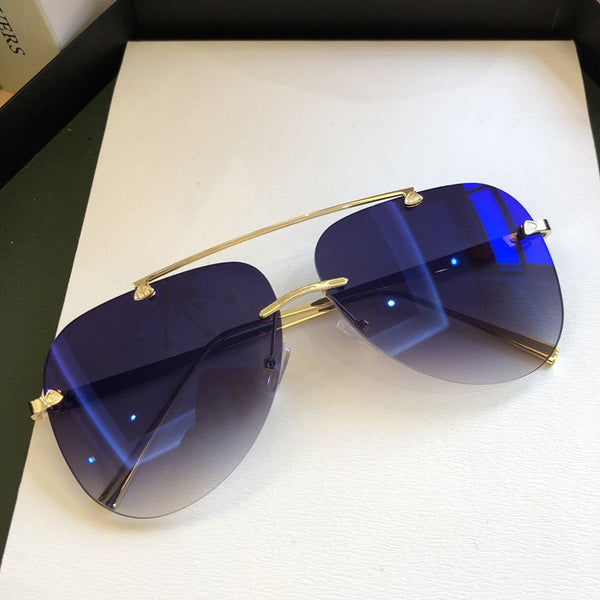 Metal Rimless Sunglasses Mirror