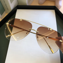 Load image into Gallery viewer, Metal Rimless Sunglasses Mirror